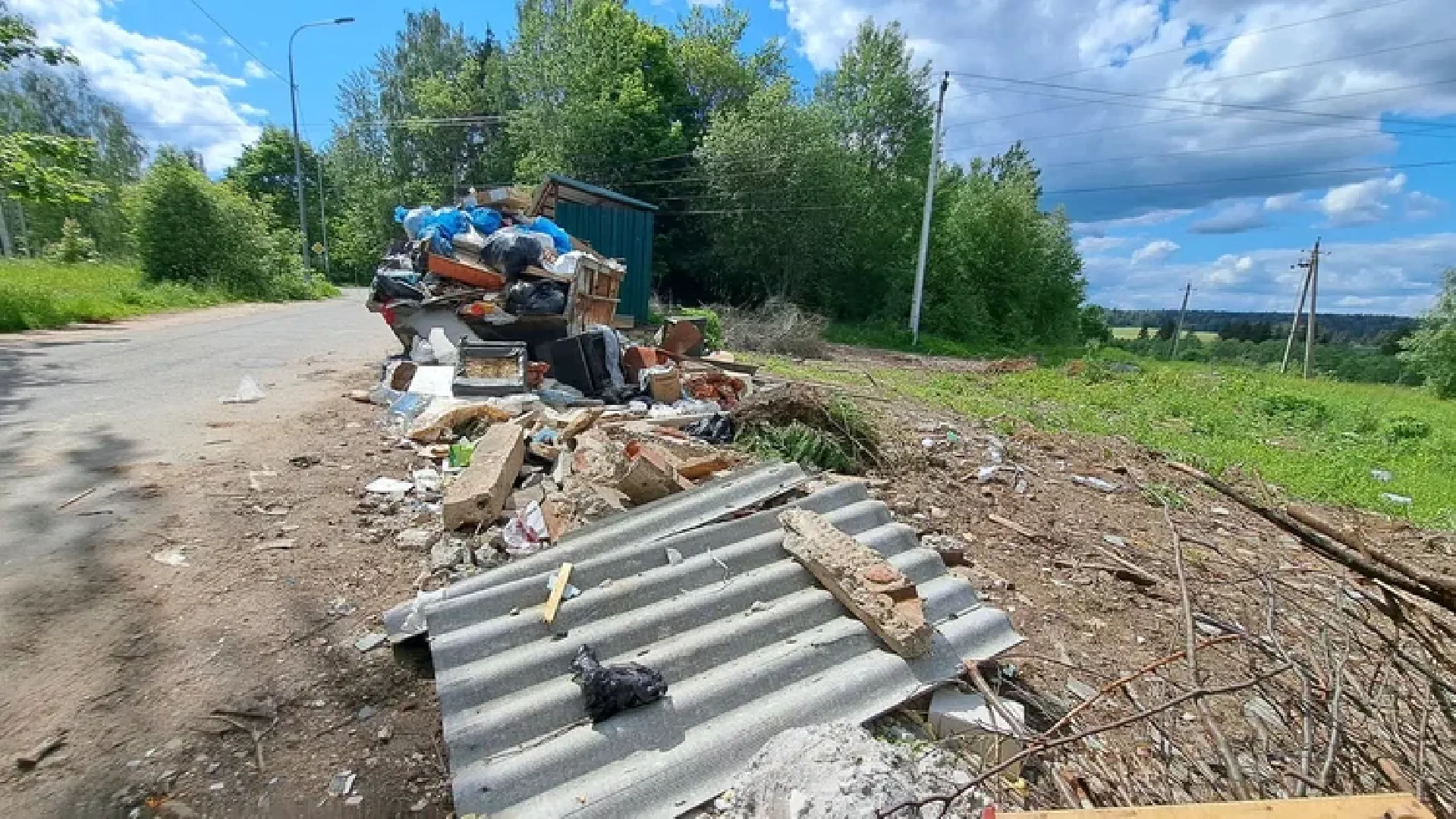 Руза, строительные отходы, мусор, несанкционированный сброс мусора, экология