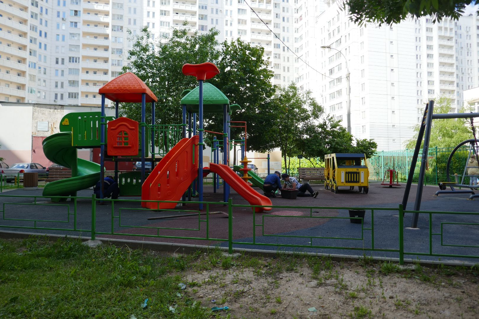 Подольск, детская площадка, спортплощадка, дети, отдых, лето, управляющая компания