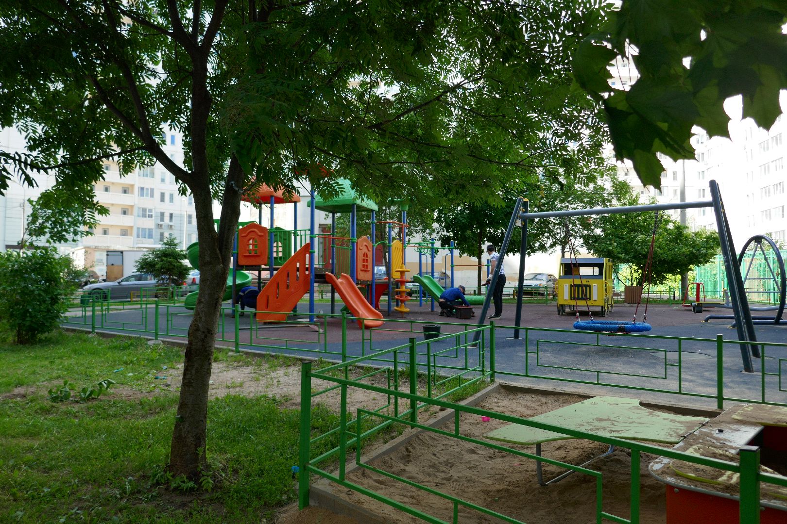 Подольск, детская площадка, спортплощадка, дети, отдых, лето, управляющая компания