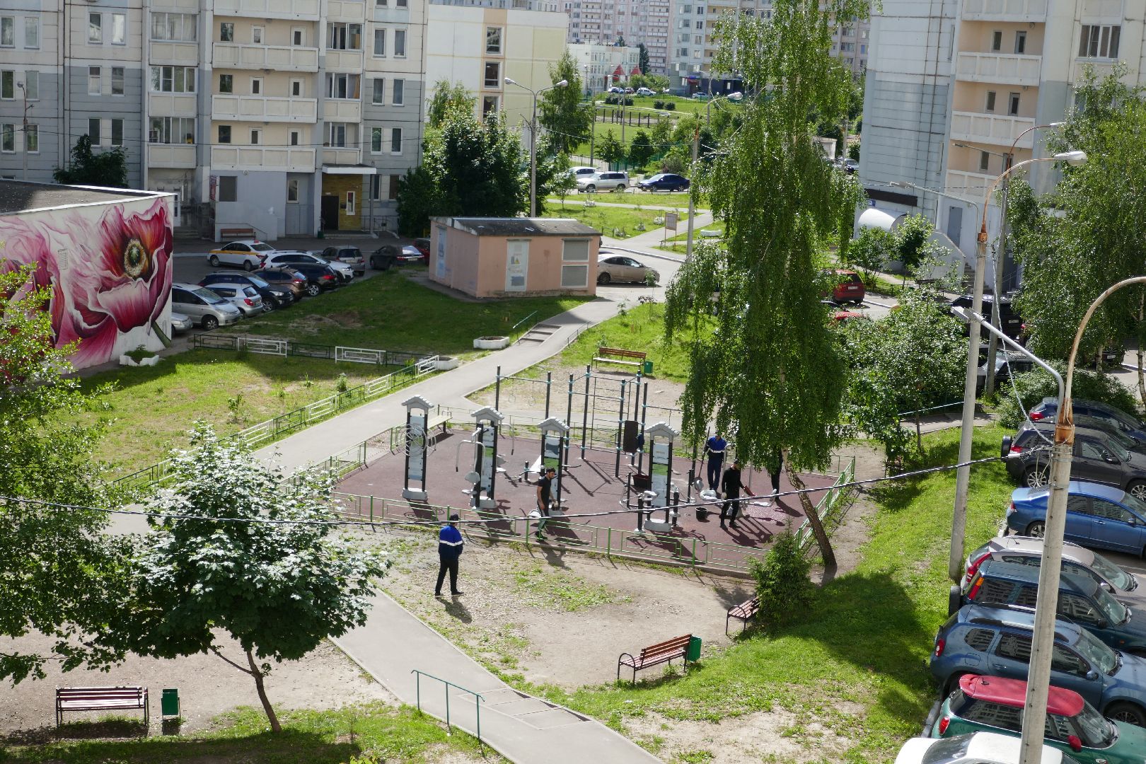 Подольск, детская площадка, спортплощадка, дети, отдых, лето, управляющая компания