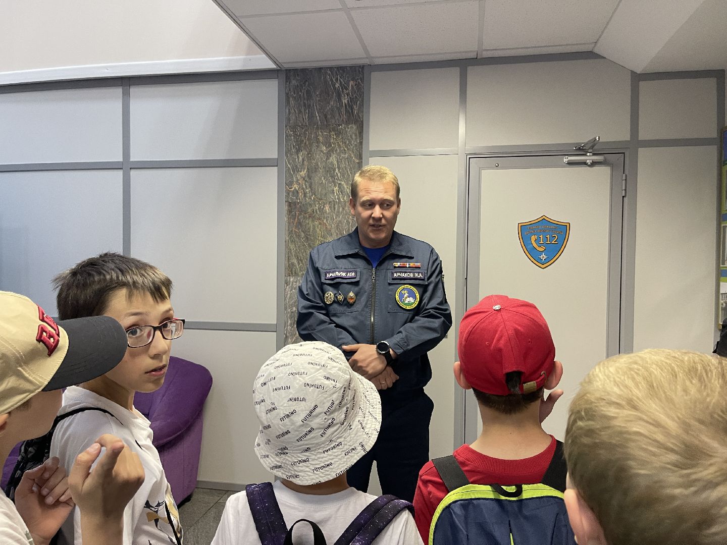 Школьники, каникулы, лагерь, экскурсия, спасатели, безопасный город, 112,