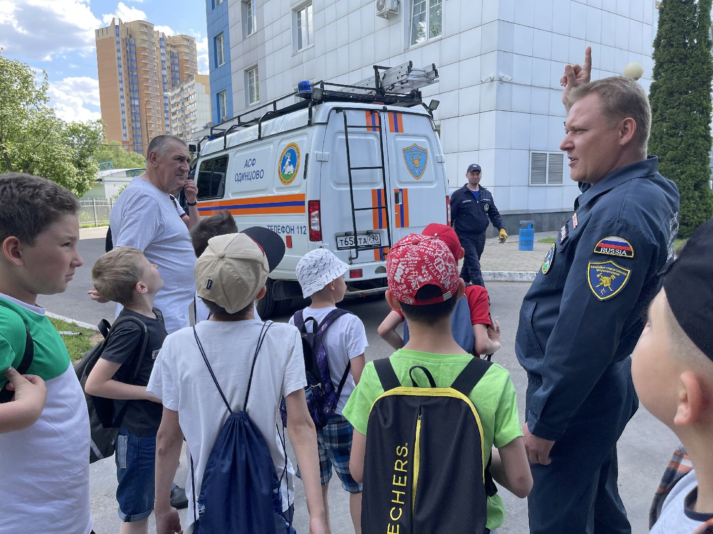 Школьники, каникулы, лагерь, экскурсия, спасатели, безопасный город, 112,
