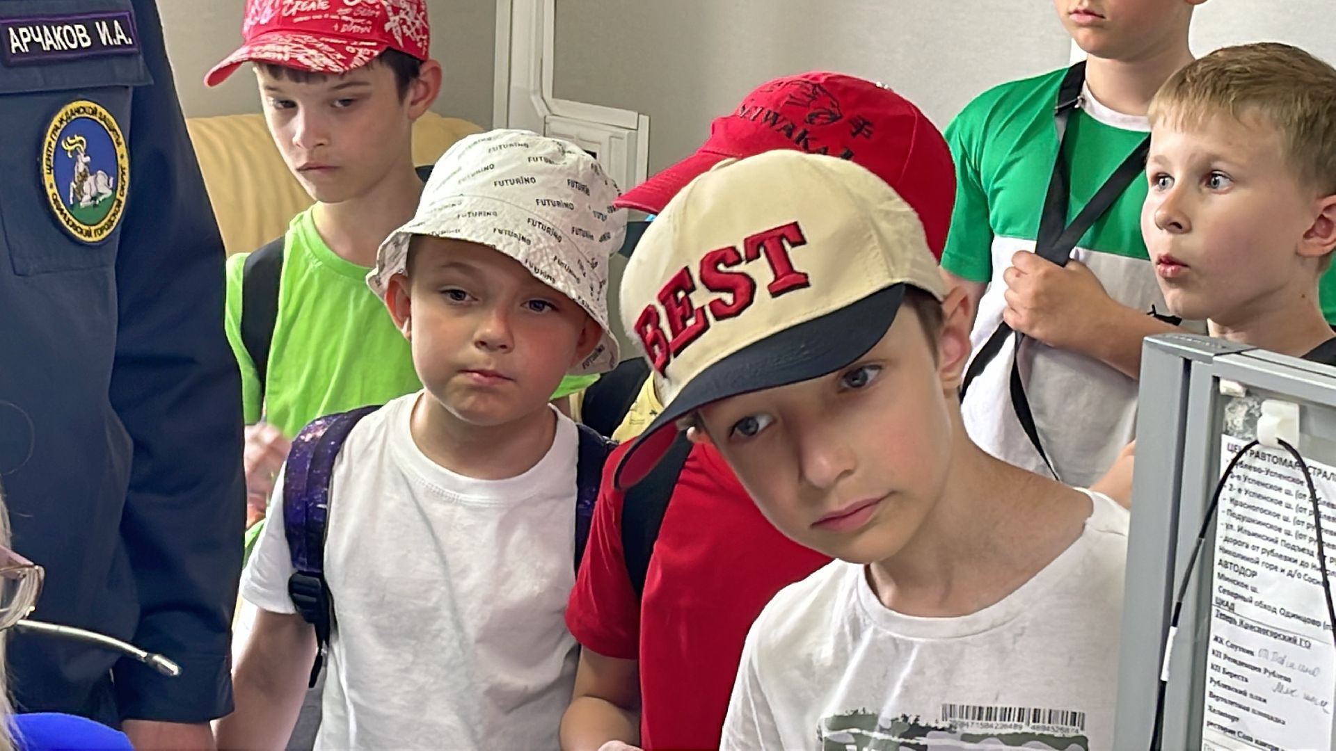 Школьники, каникулы, лагерь, экскурсия, спасатели, безопасный город, 112,