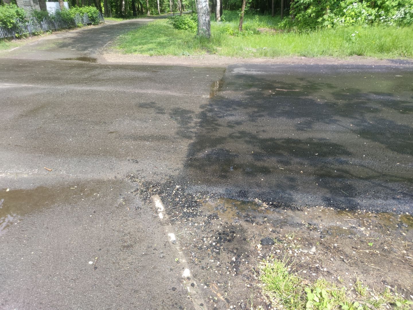 Плановый ремонт дорог, новый асфальт, Дубна