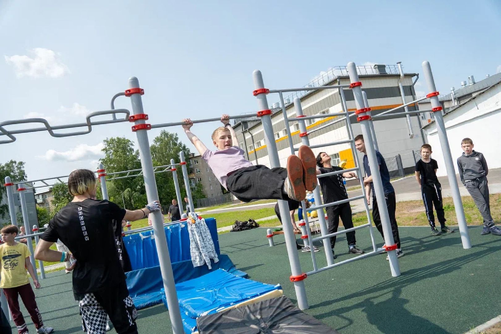 Открытый стадион, воркаут площадка, спорт, школа, Орехово-Зуево, благоустройство