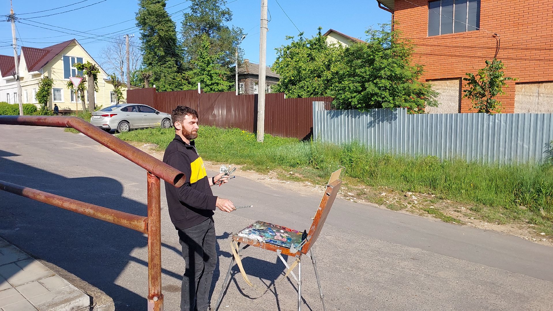 серпухов, художник, туризм, история, рисование, храм, соборная гора, культура,