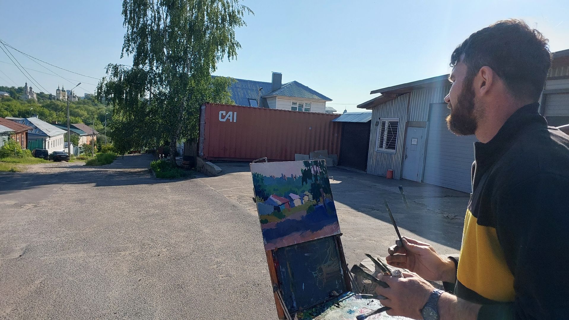 серпухов, художник, туризм, история, рисование, храм, соборная гора, культура,