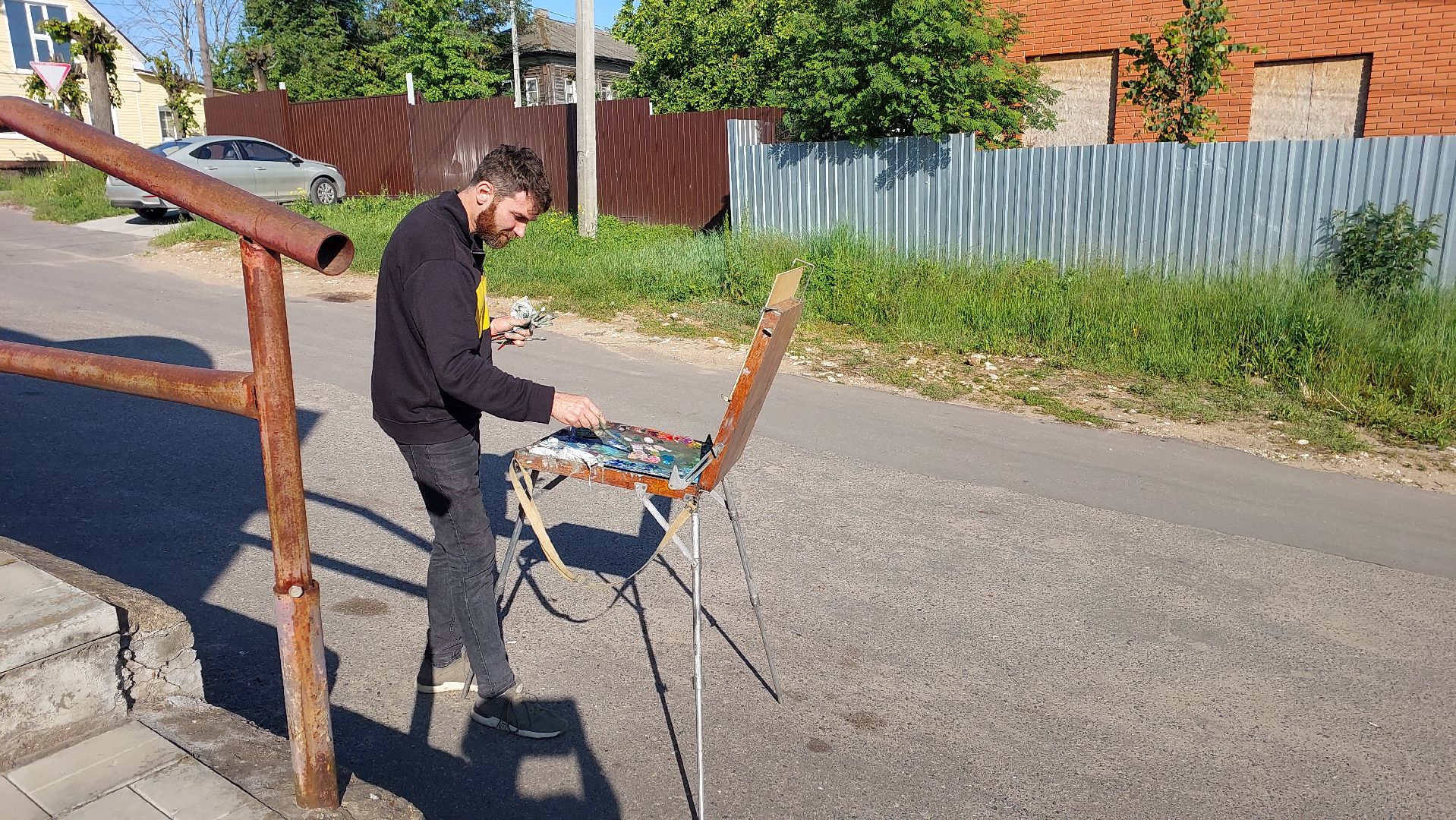 серпухов, художник, туризм, история, рисование, храм, соборная гора, культура,