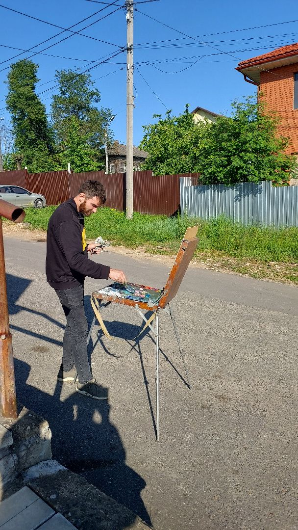 серпухов, художник, туризм, история, рисование, храм, соборная гора, культура,