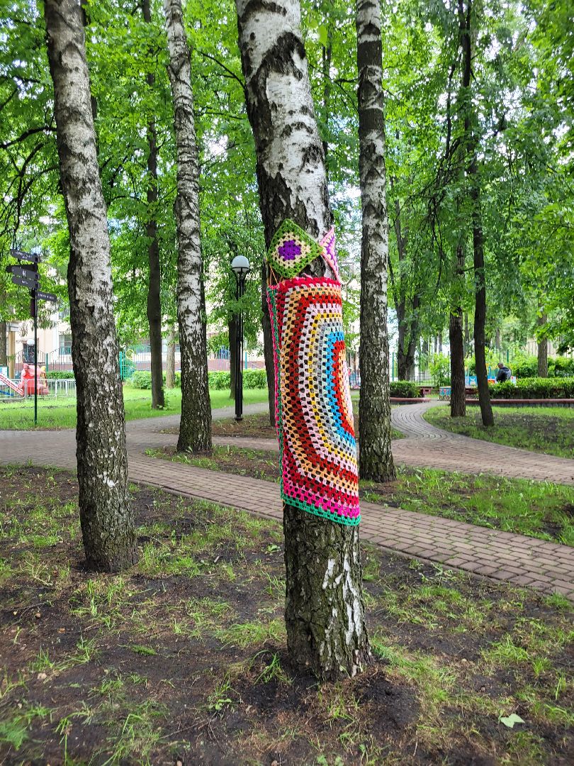 общество; творчество; парки подмосковья; вязание