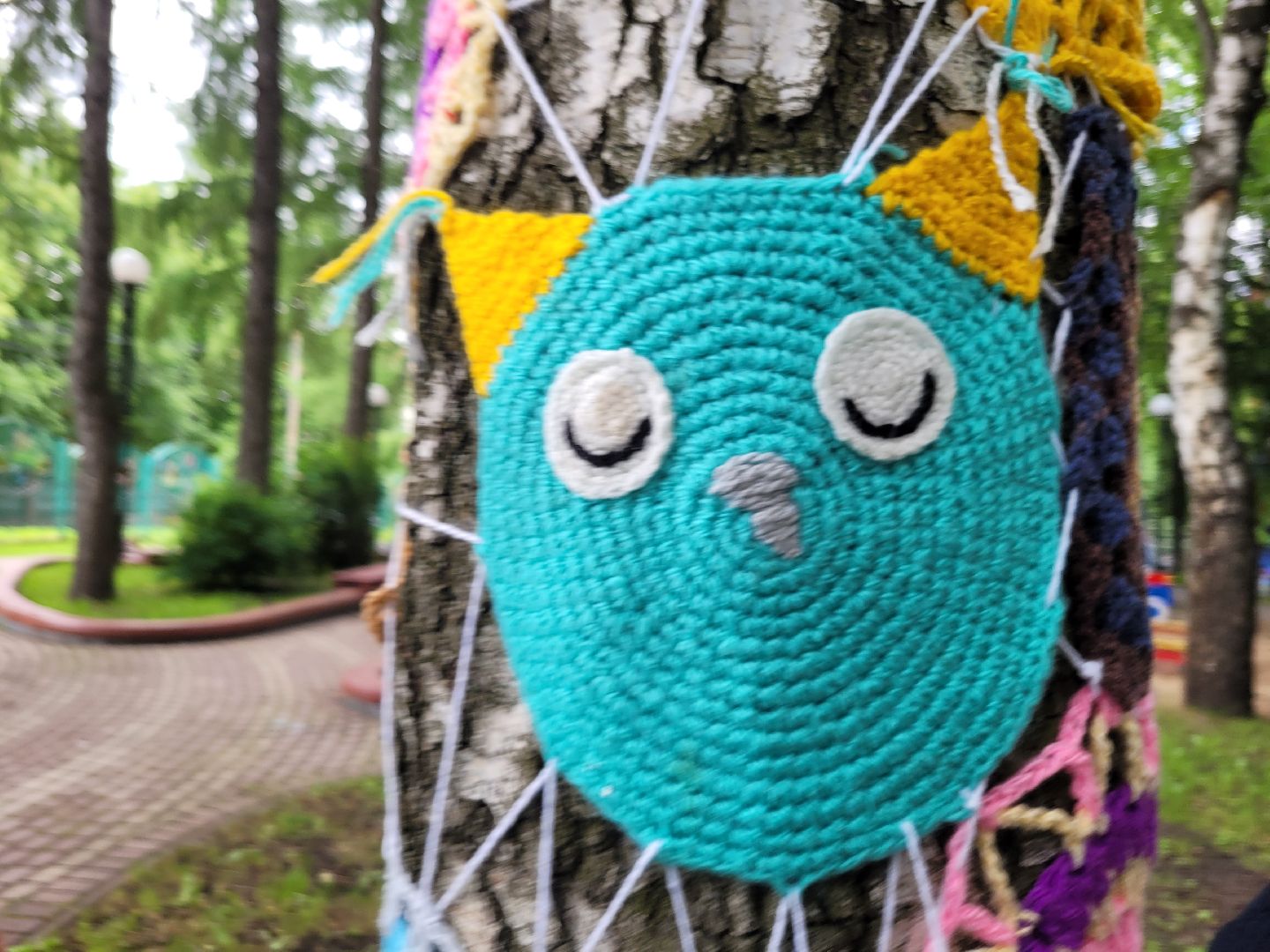 общество; творчество; парки подмосковья; вязание