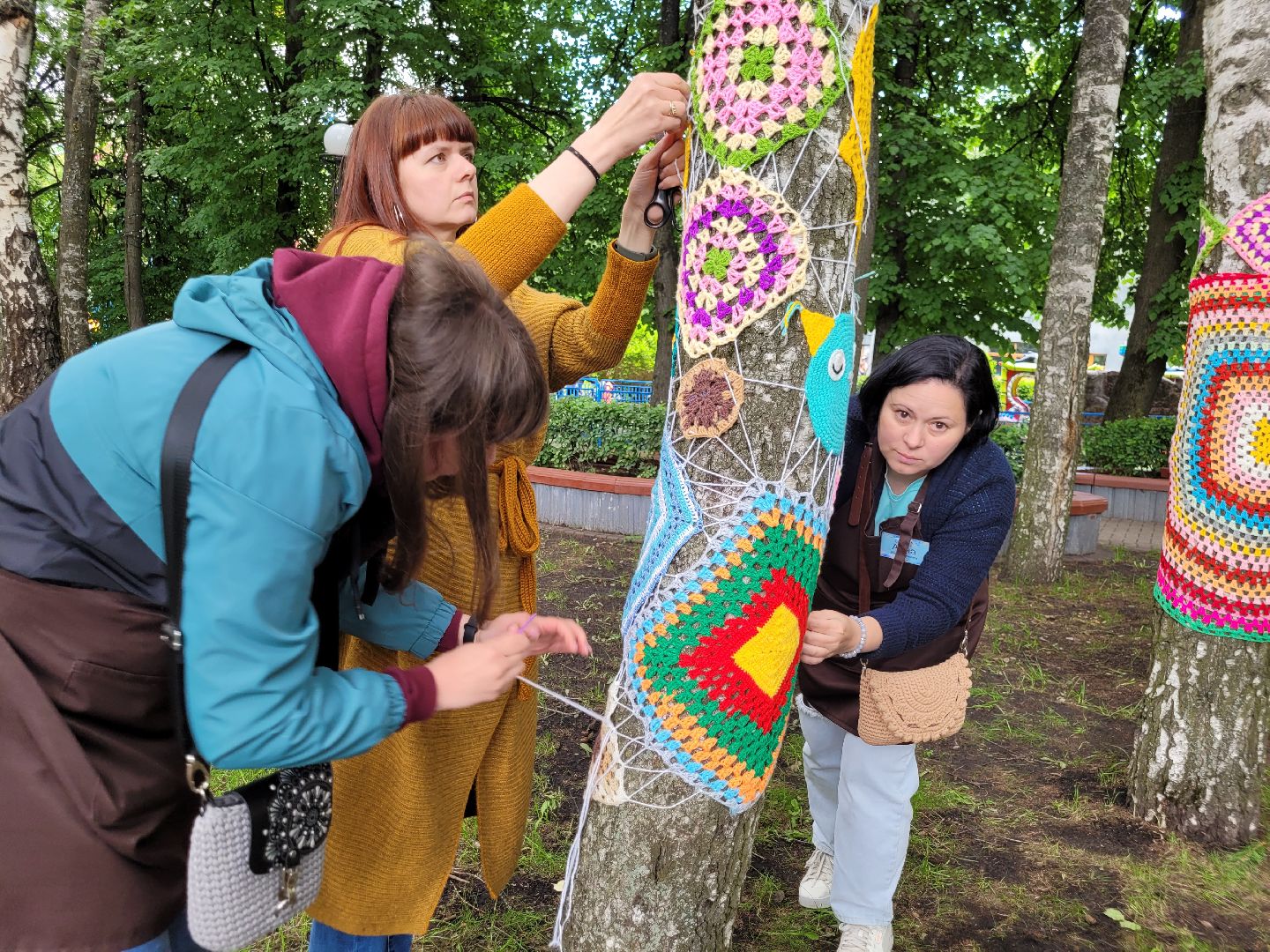 общество; творчество; парки подмосковья; вязание