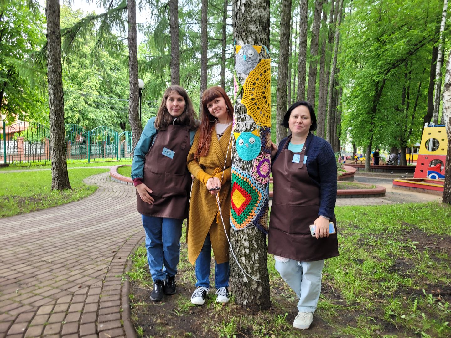 общество; творчество; парки подмосковья; вязание