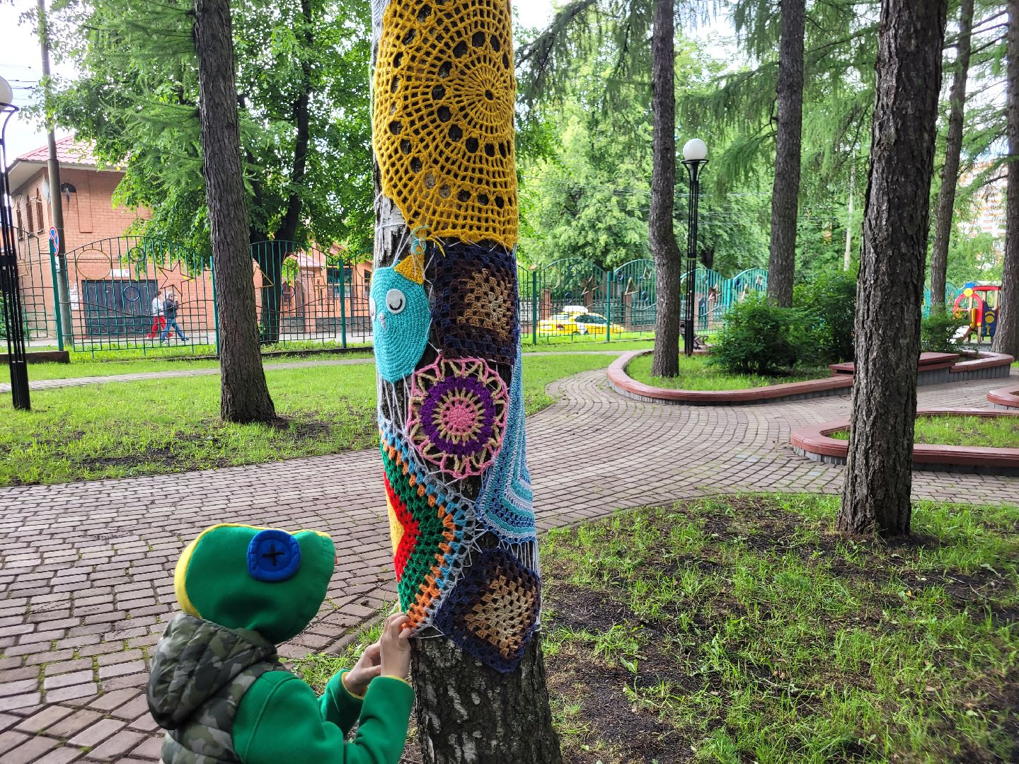 общество; творчество; парки подмосковья; вязание