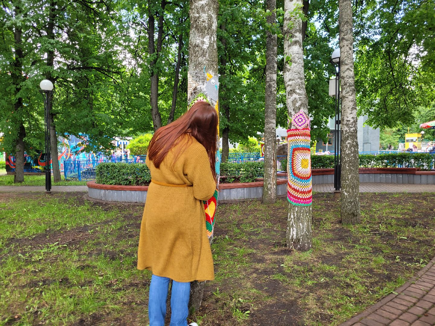 общество; творчество; парки подмосковья; вязание