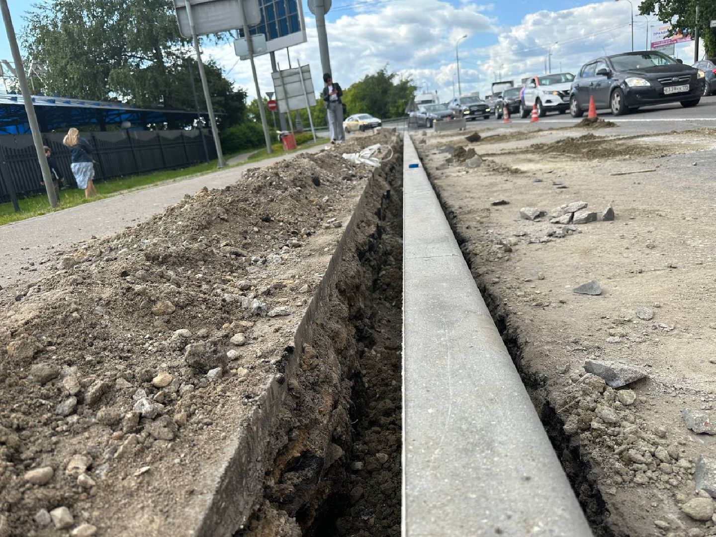 Реутов, дороги, ремонт, асфальт, бордюрный камень