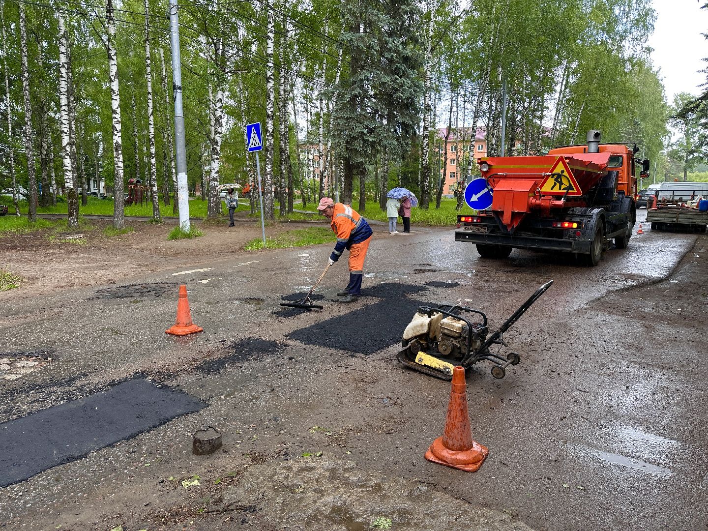 Клин, ремонт дорог, общество, транспорт, перемены