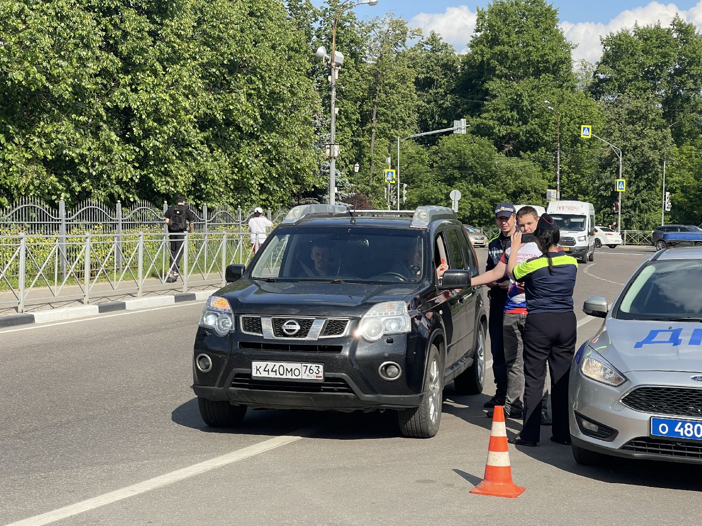 Волонтёры, безопасность, День России, Одинцово, ГИБДД