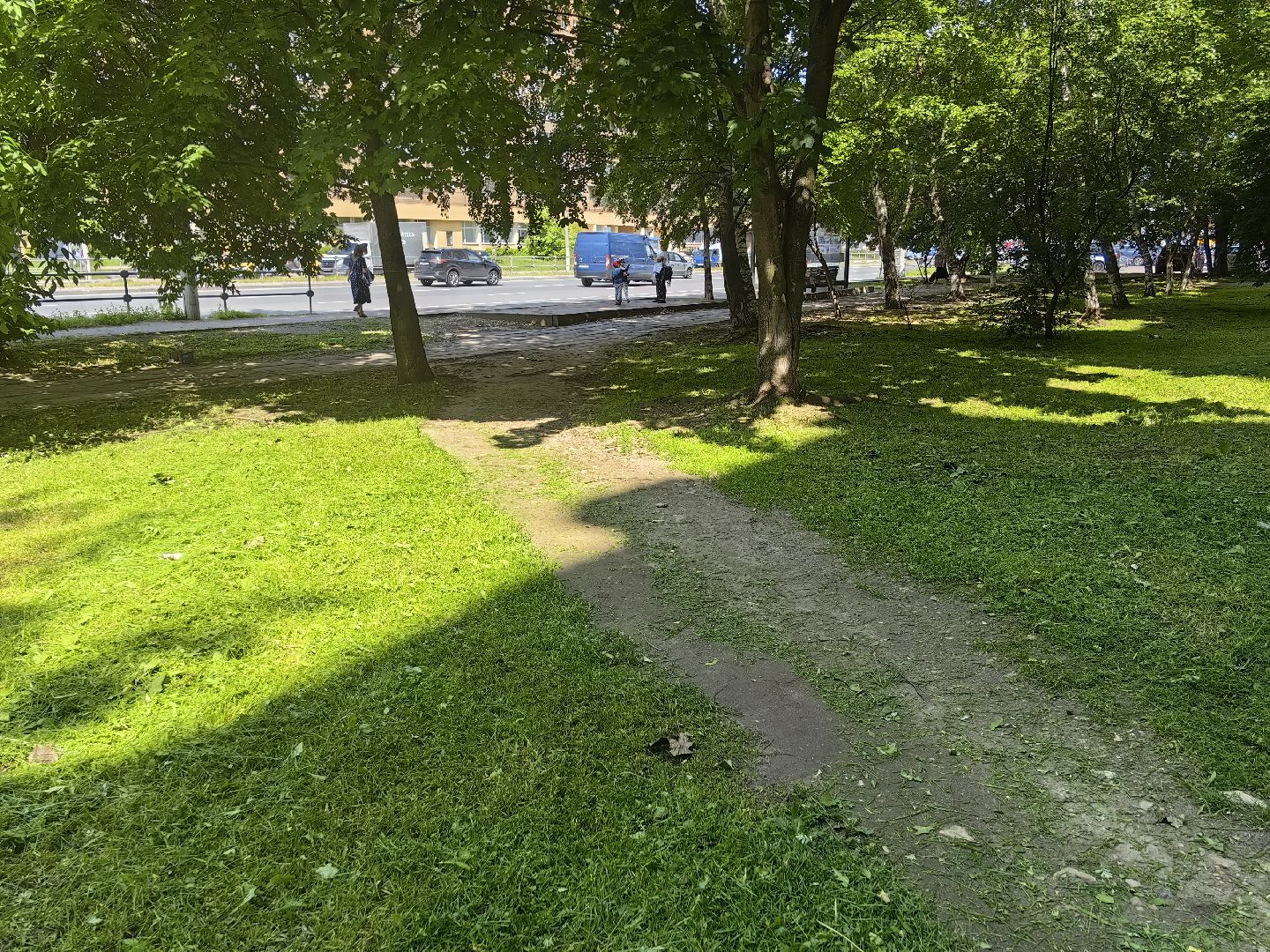 Газон, благоустройство, покос, трава