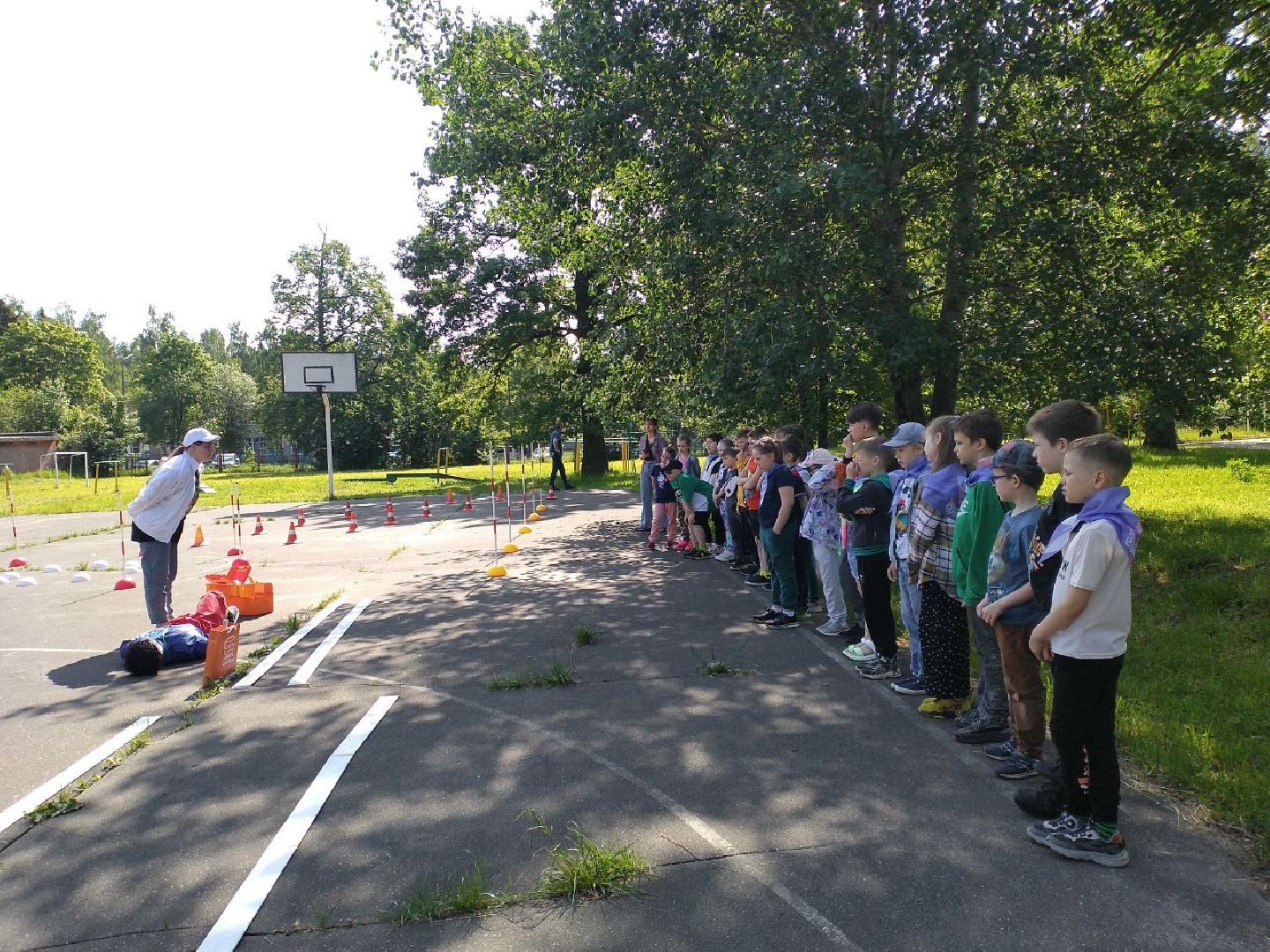 дети, лагерь, правила дорожного движения, безопасность на дорогах, Лосино-Петровский