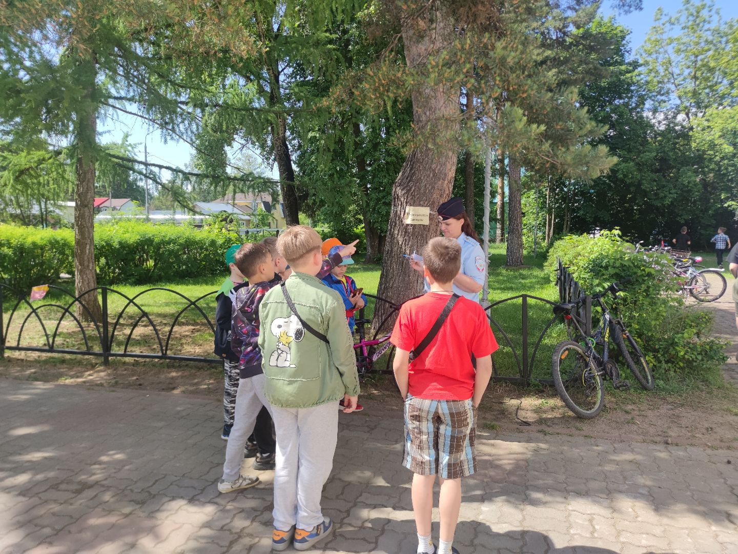 Лагерь, школа, дети, ПДД, Госавтоинспекция, Дубна