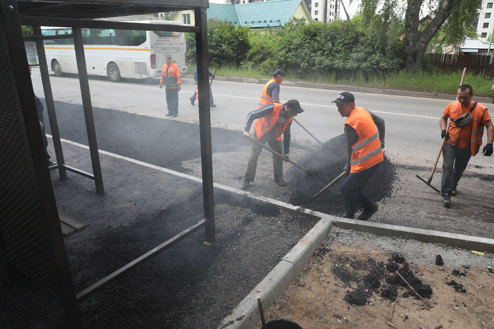 лыткарино, транспорт, остановка, строительство,