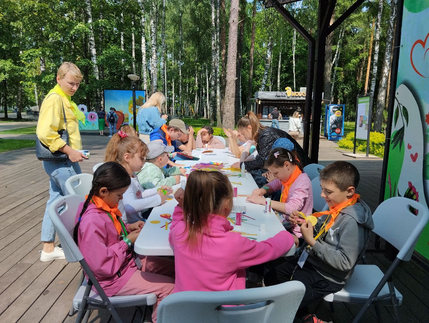 Летняя педагогическая практика, студент, Центральный парк, Ногинск, Богородский городской округ