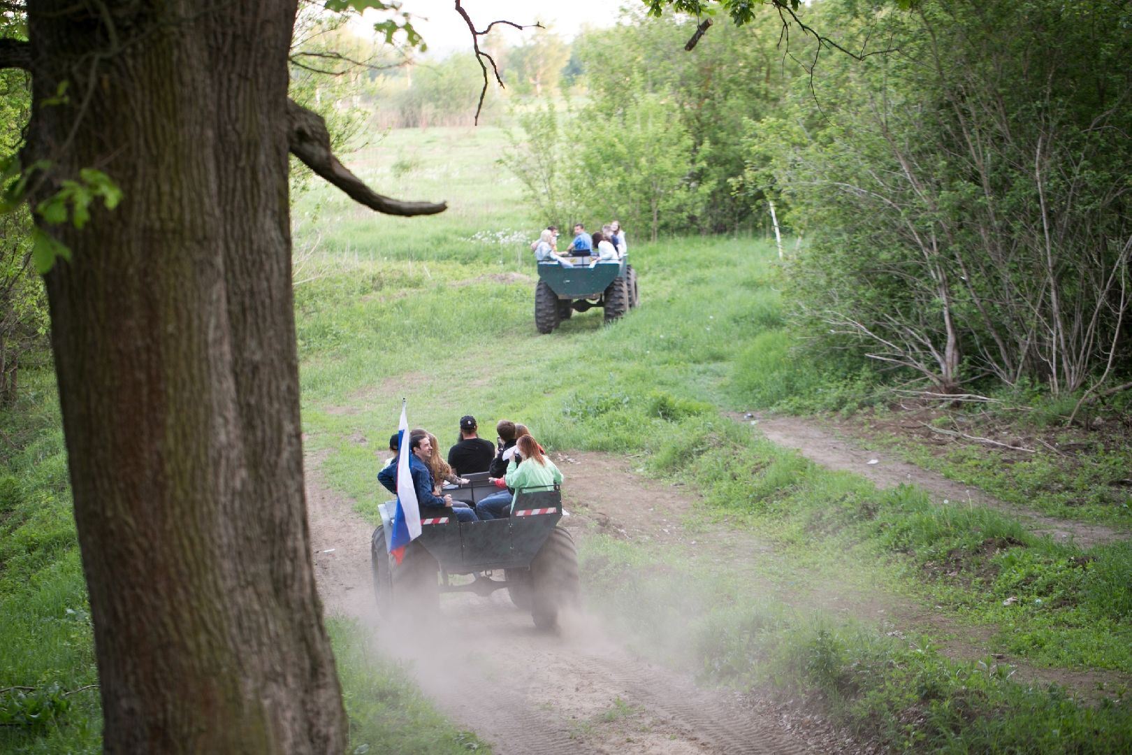 Туризм, отдых, березовая роща, Орехово-Зуево, лазертаг, вездеходы