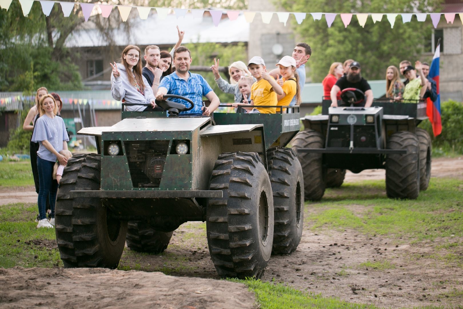 Туризм, отдых, березовая роща, Орехово-Зуево, лазертаг, вездеходы