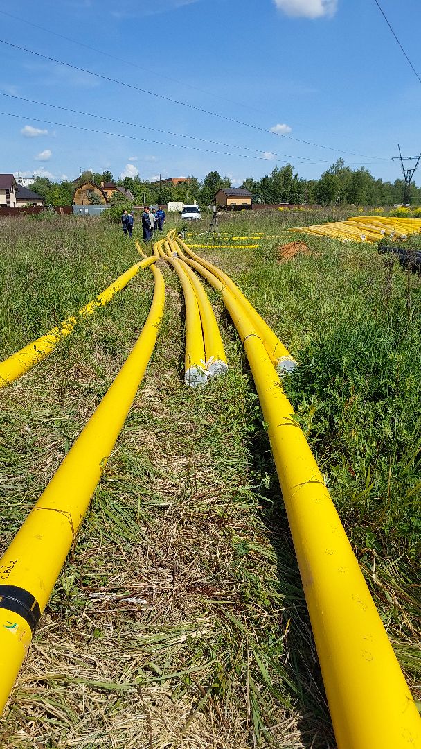 серпухов, деревня московка, газ, газопровод, прокладка газопровода, трубы,