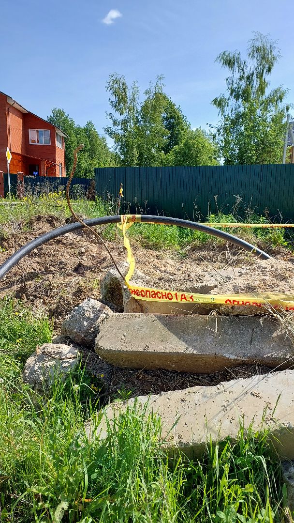 серпухов, деревня московка, газ, газопровод, прокладка газопровода, трубы,
