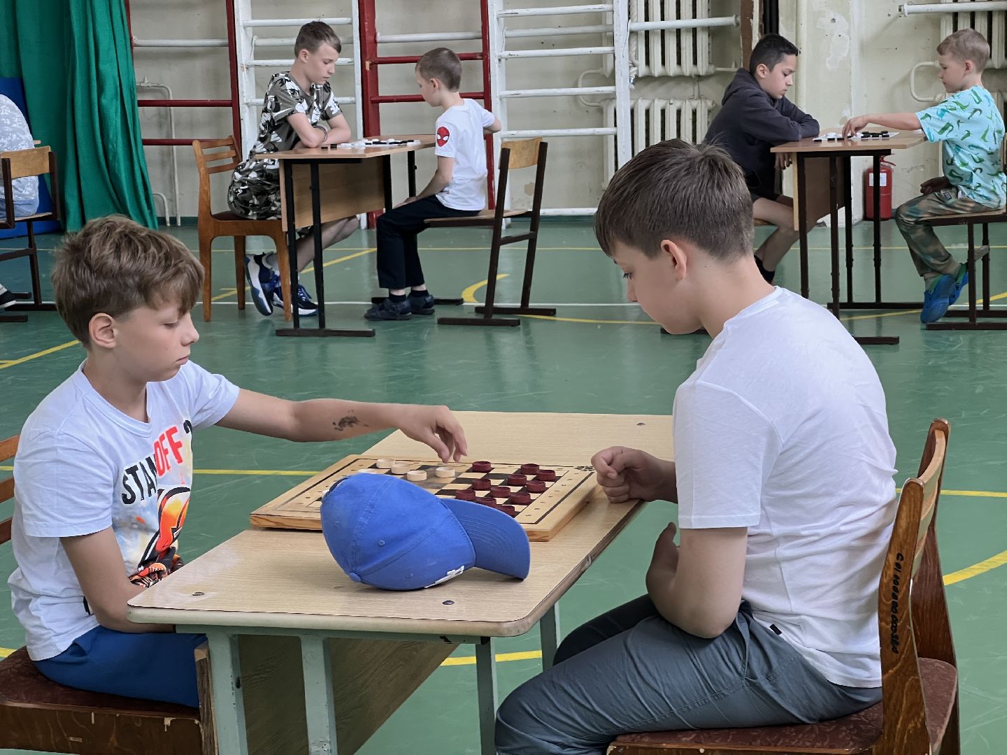 Химки, школьный лагерь, шашки, шахматы, турнир