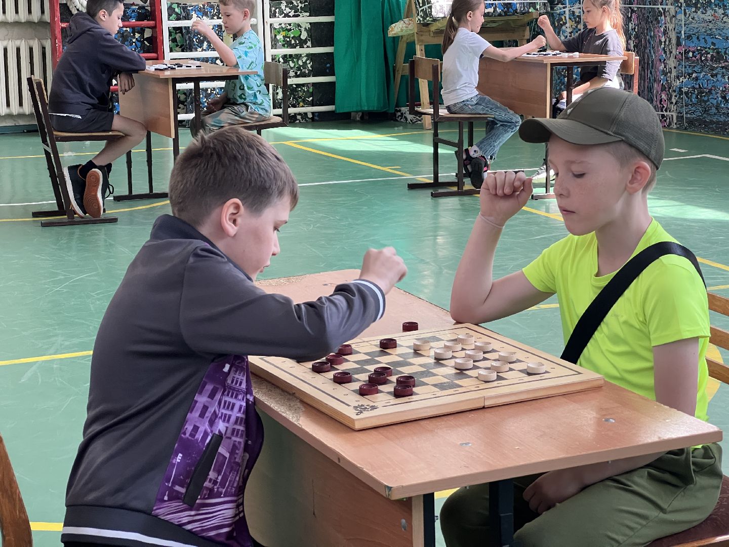 Химки, школьный лагерь, шашки, шахматы, турнир