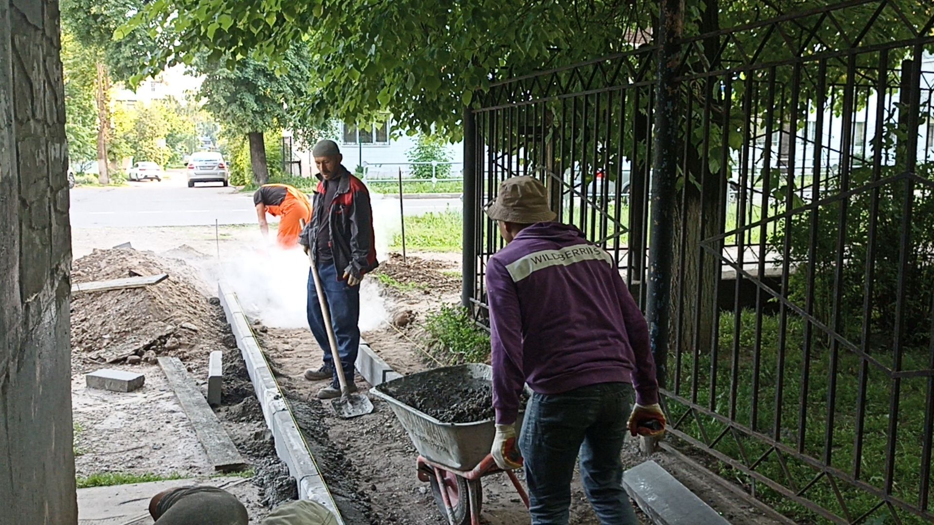 Серпухов, Подмосковье, благоустройство, тротуар, детский сад