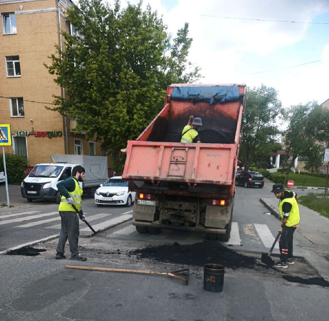 Подольск, ямочный ремонт, дороги, коммунальщики