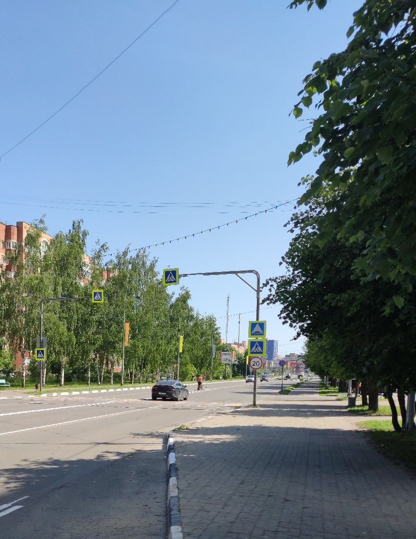 Обновление разметки, дороги, Дубна