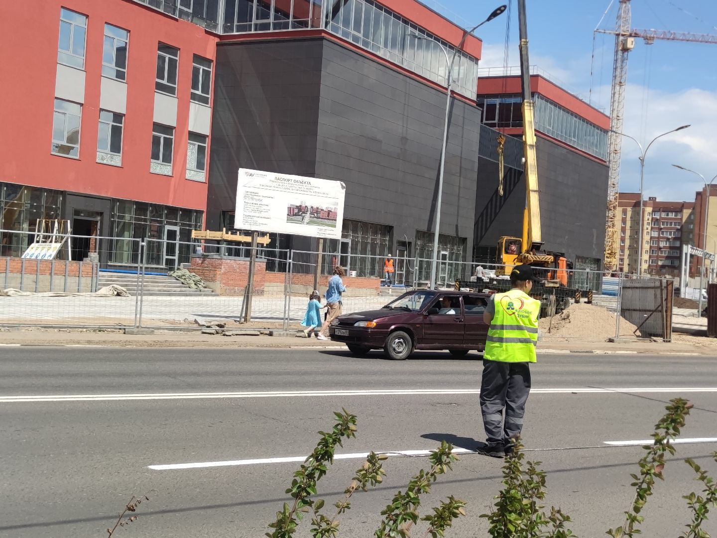 Обновление разметки, дороги, Дубна