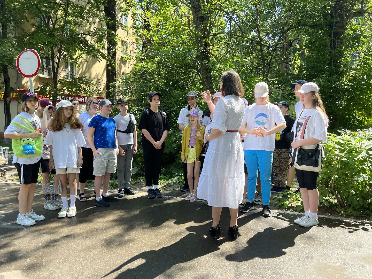 Химки, улица Московская, экскурсия, дети
