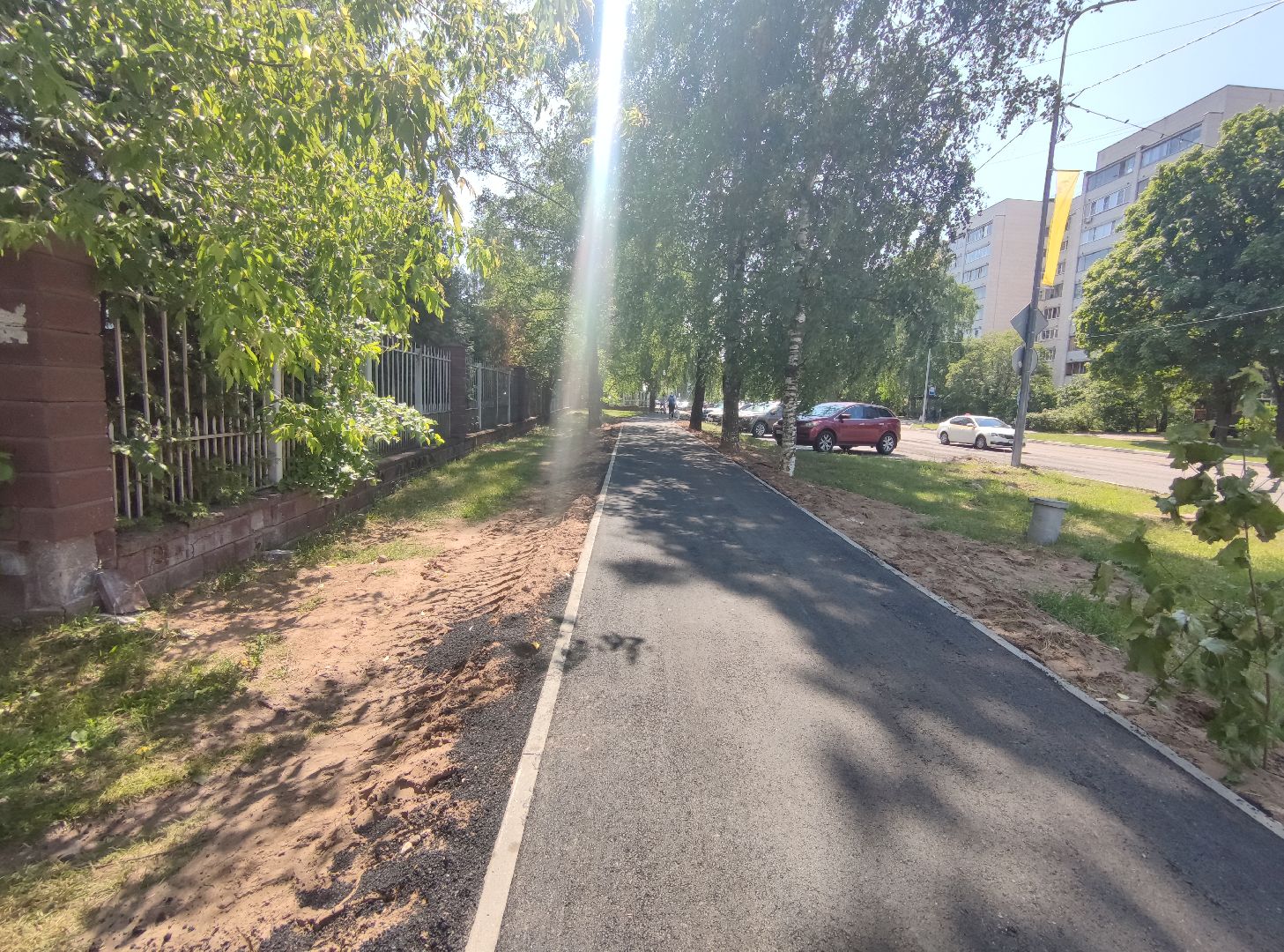 Асфальт, тротуар, ремонт дорог, Дубна