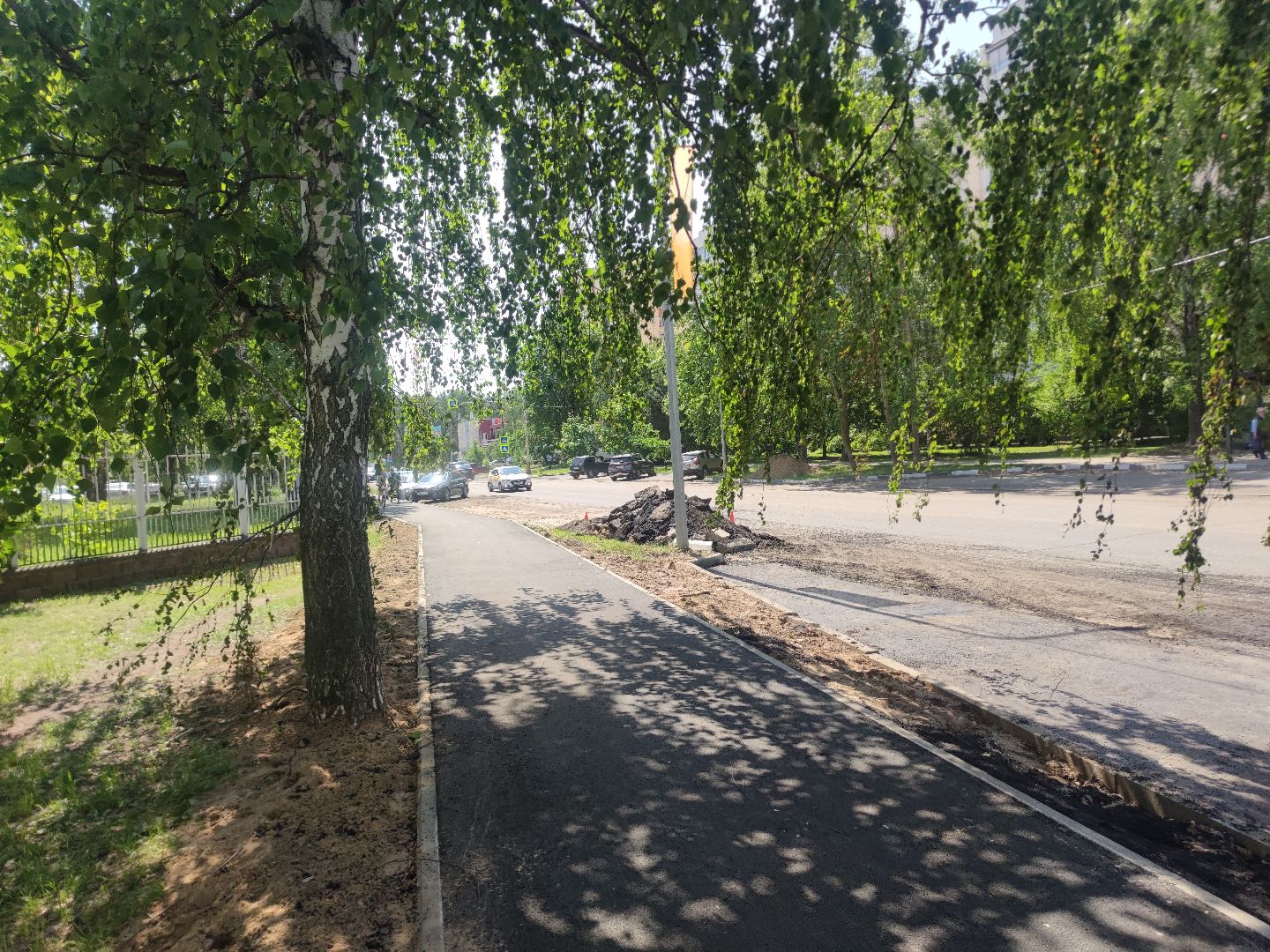 Асфальт, тротуар, ремонт дорог, Дубна
