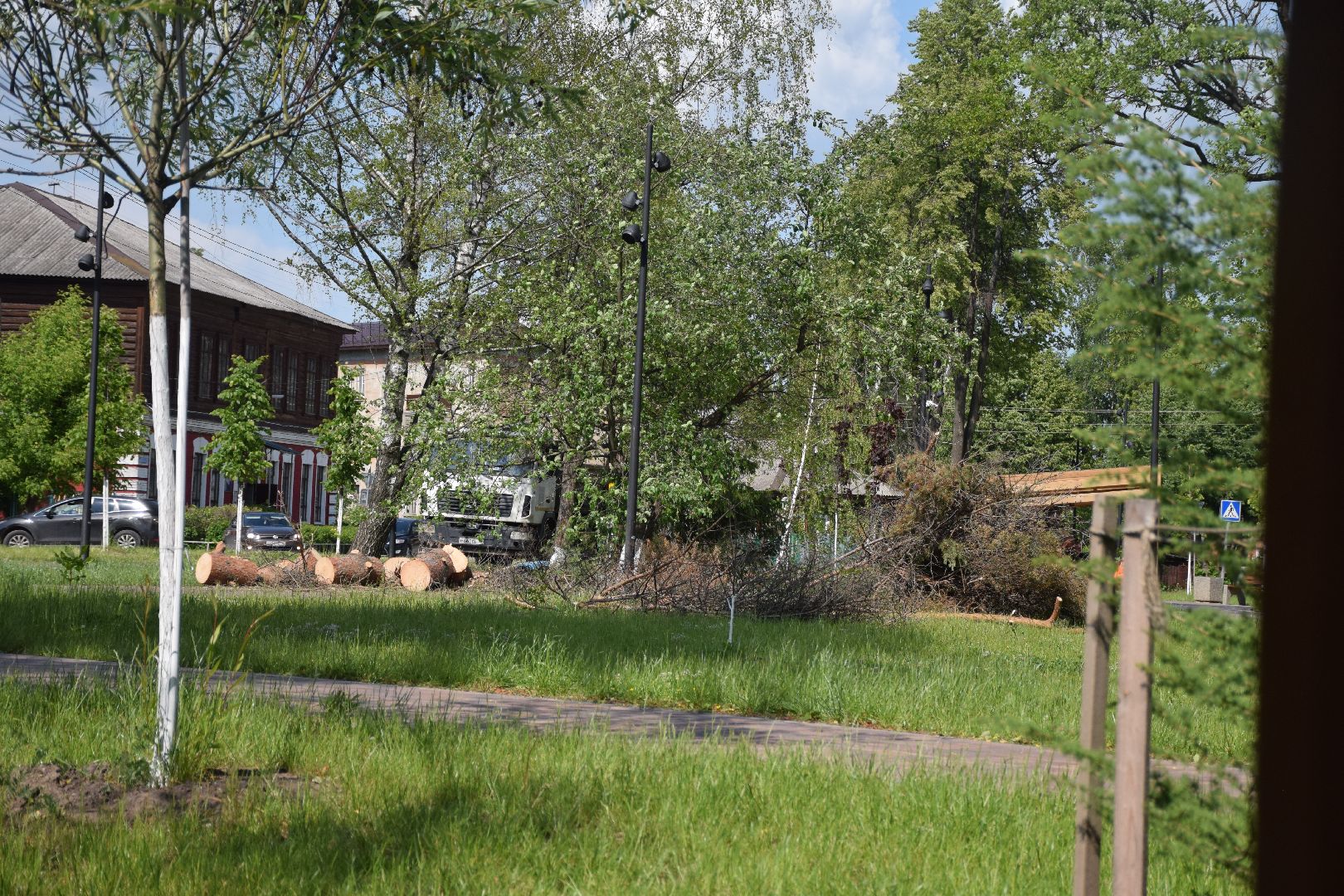 Павловский Посад, городской округ Павловский Посад, благоустройство, сквер, уборка