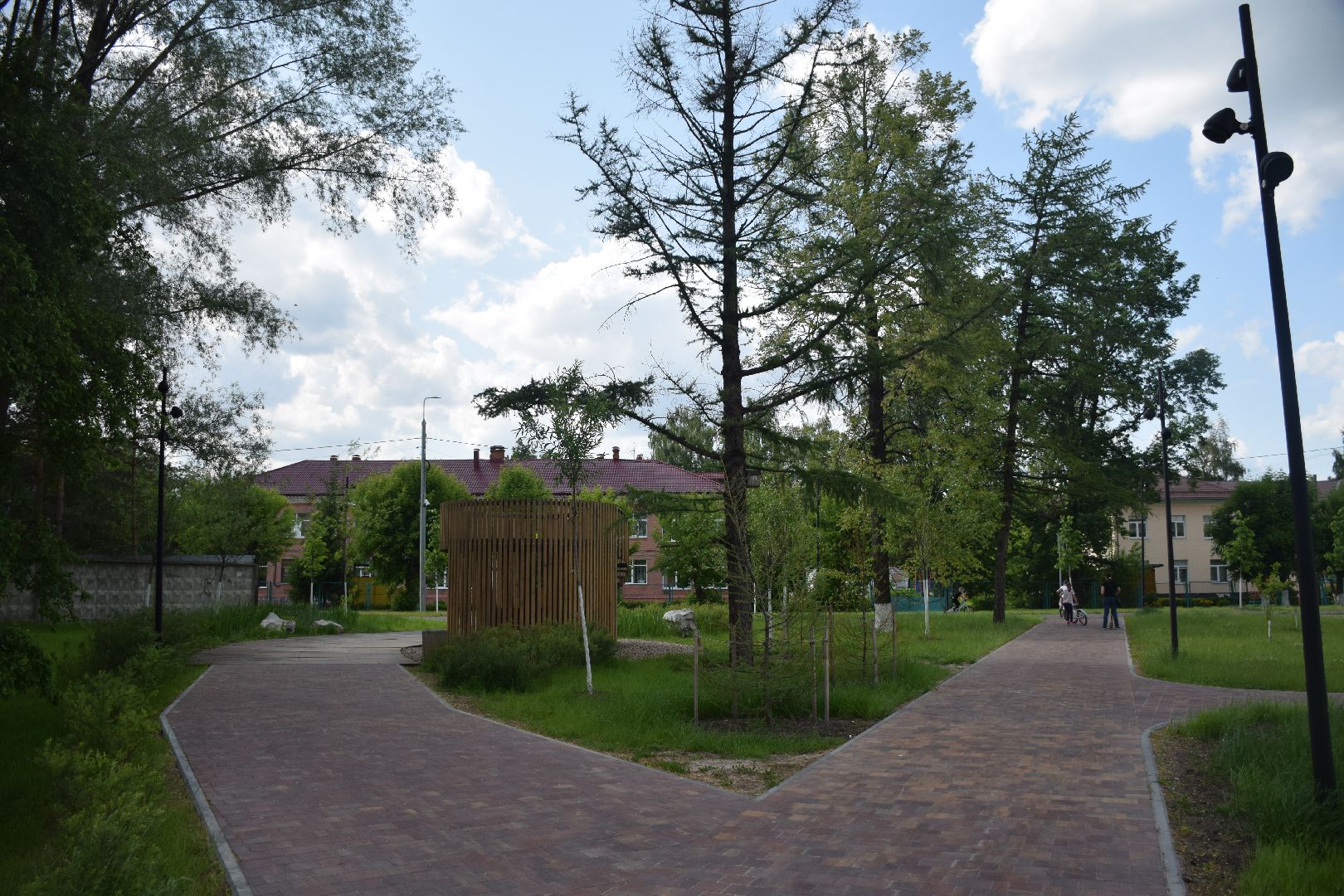 Павловский Посад, городской округ Павловский Посад, благоустройство, сквер, уборка