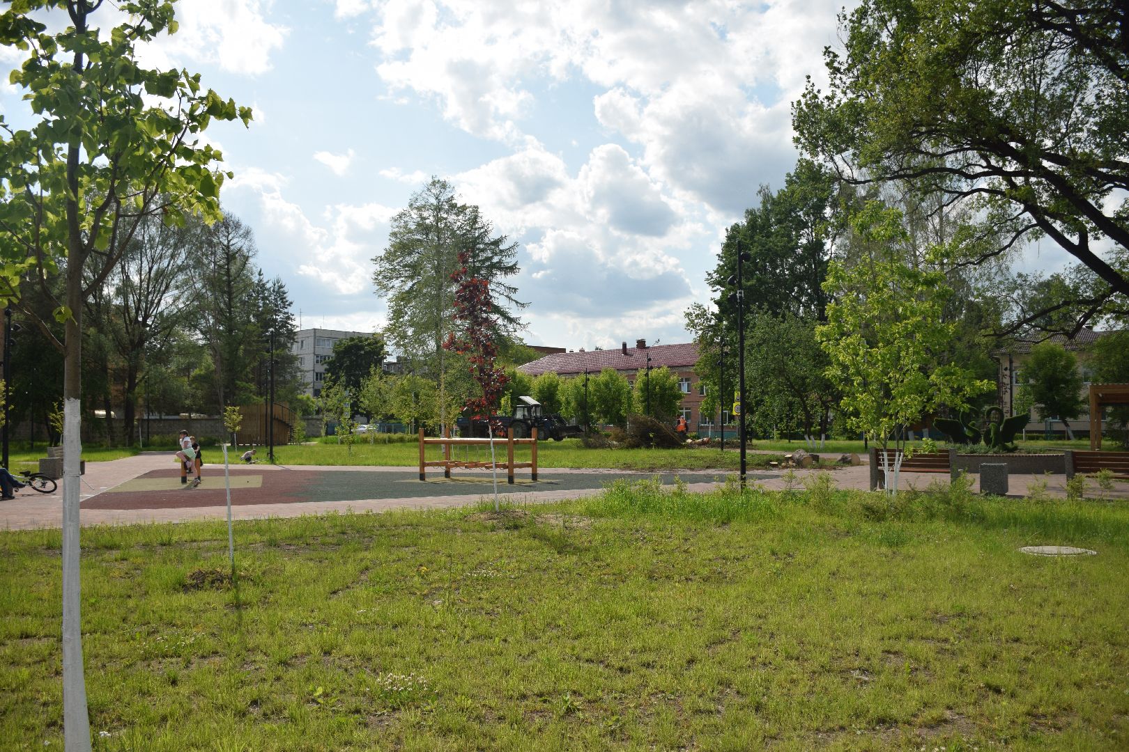 Павловский Посад, городской округ Павловский Посад, благоустройство, сквер, уборка