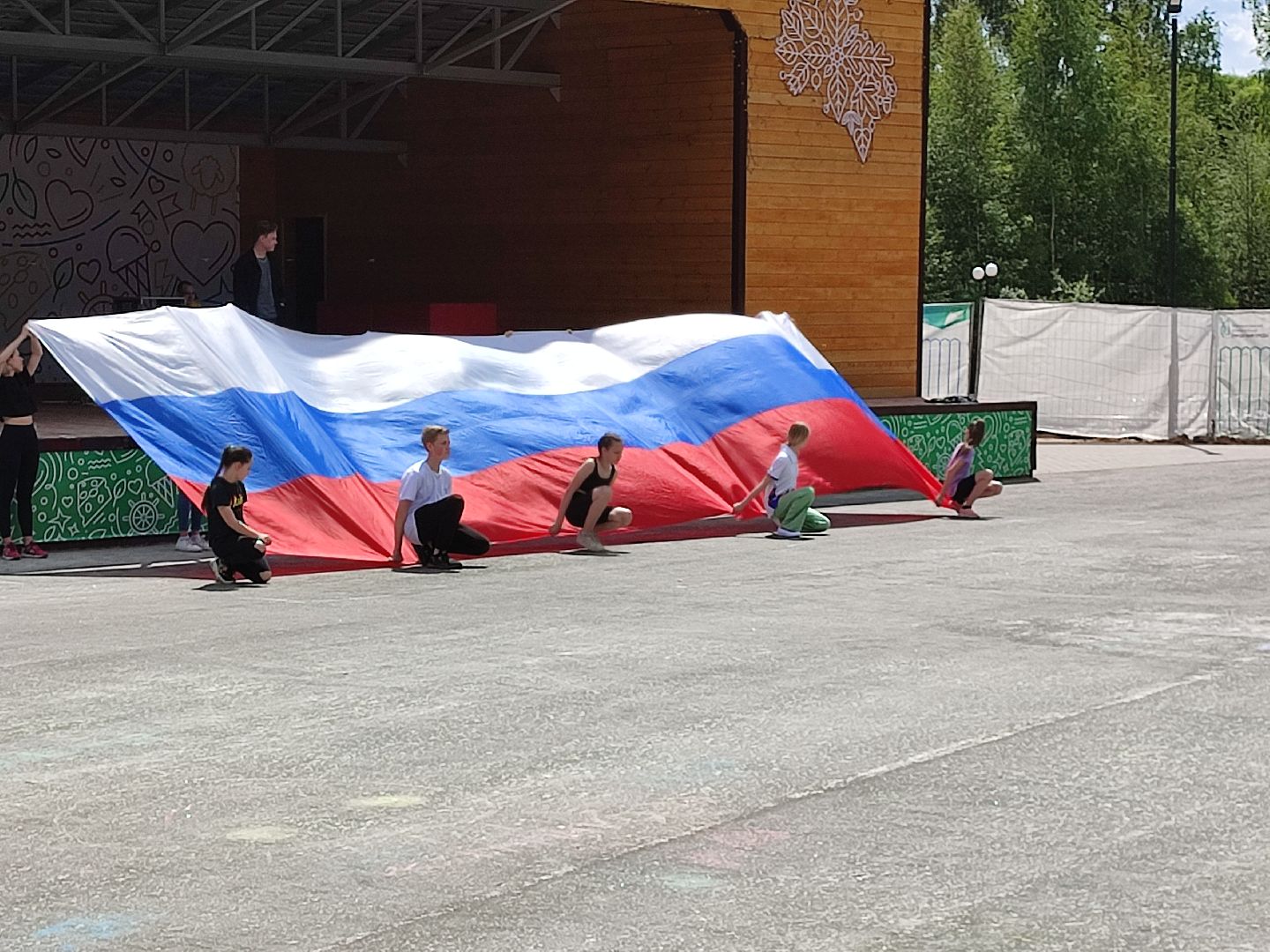 #деньроссии, #подготовка, #праздник, #талдом, #паркпобеды