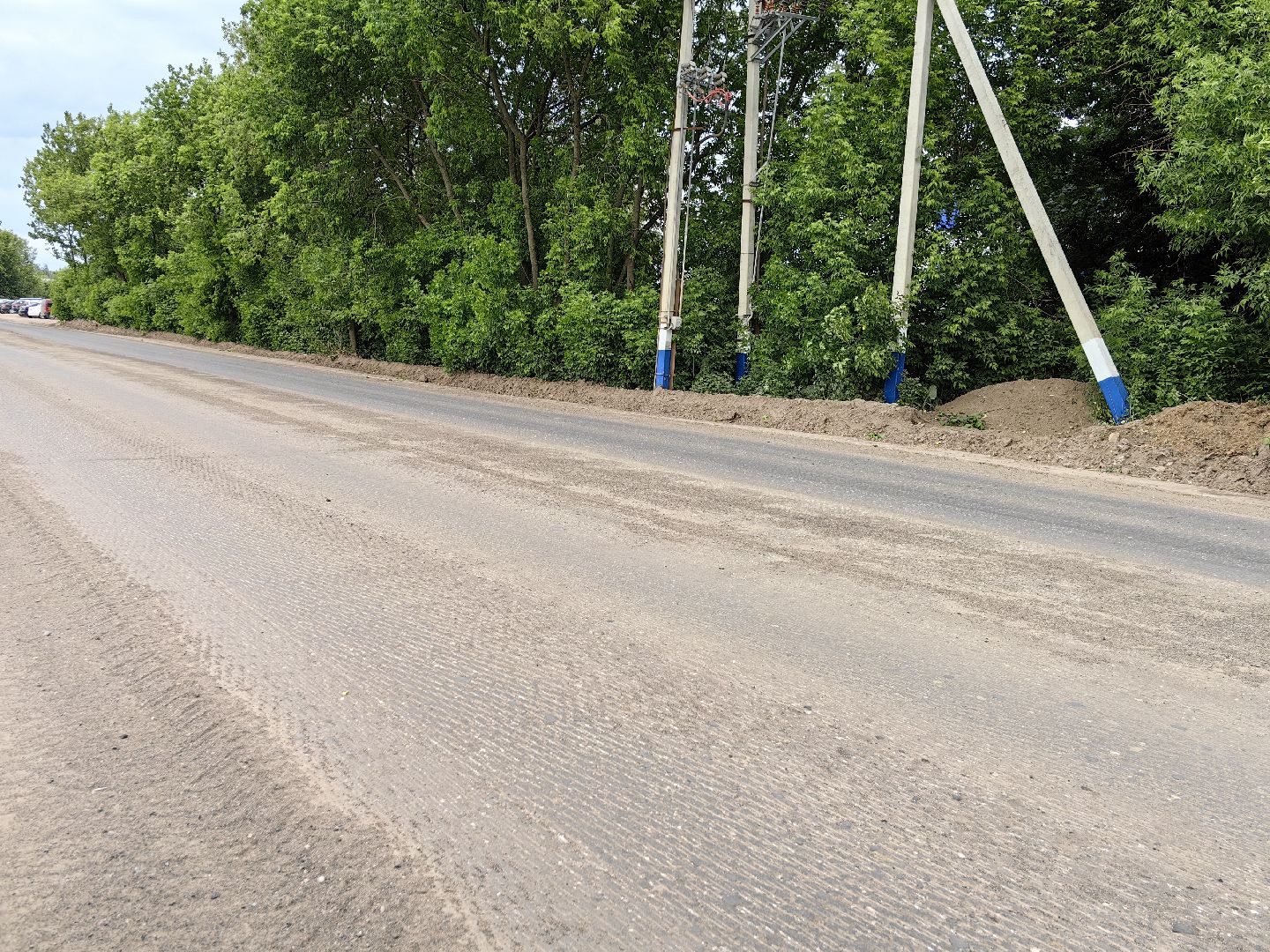 Дорога, асфальт, ремонт, движение