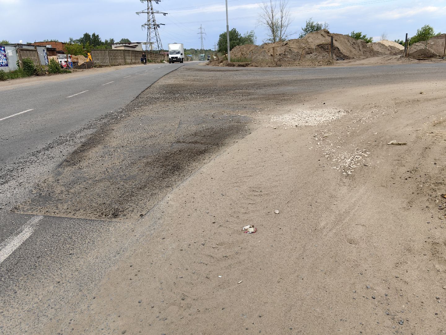 Дорога, асфальт, ремонт, движение