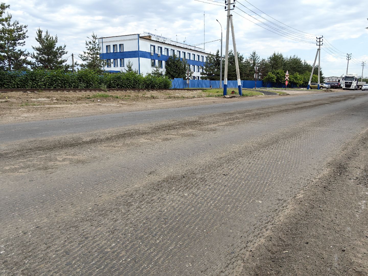 Дорога, асфальт, ремонт, движение