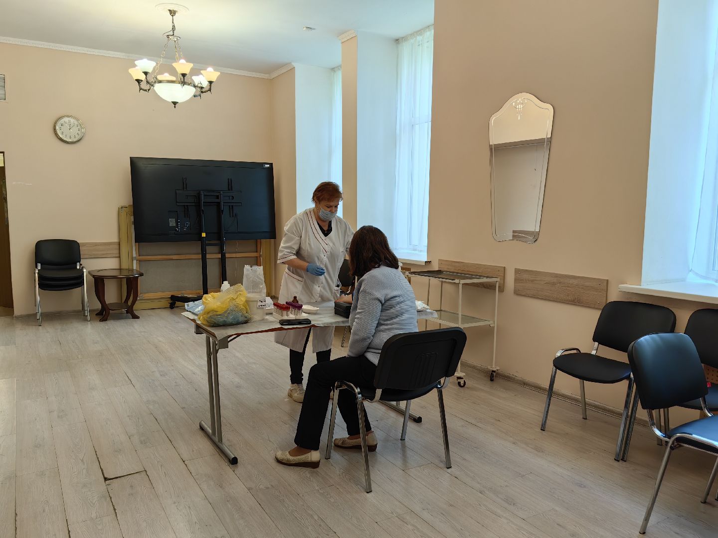 Диспансеризация, врач, жители, анализы