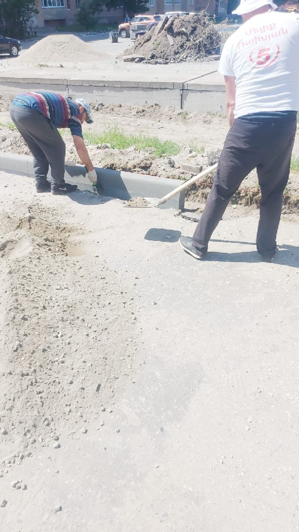 ремонт двора, тротуар, Шатура