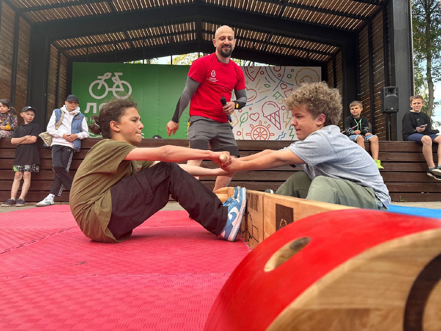 Мас-рестлинг, Наро-Фоминск, монтессори-пикник, соревнования